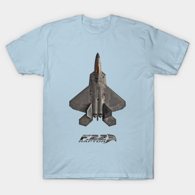 USAF F-22 Raptor T-Shirt by SteveHClark
